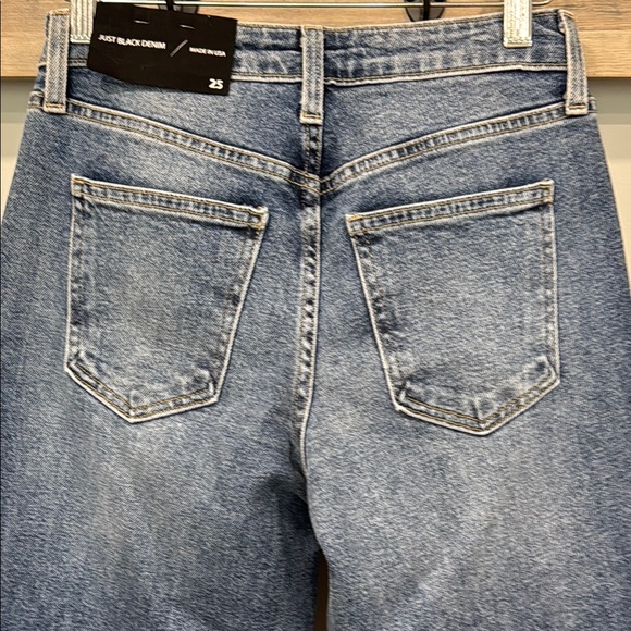 Just Black Medium Blue Wide Leg Jeans - Picture 7 of 8